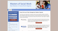 Desktop Screenshot of mastersofsocialwork.org